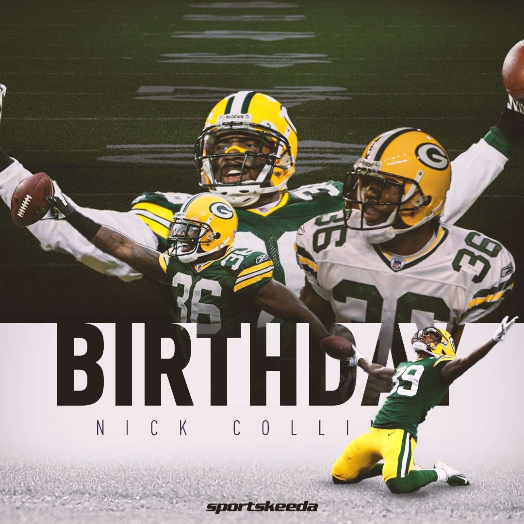 SKProFootball's tweet photo. Happy 39th Birthday to former Green Bay Packers DB Nick Collins.🎂
🏆 1X Super Bowl Champion
🏆 3X Pro Bowl Selections
#NFL #GoPackGo #NickCollins https://t.co/YfaeJVmQmx