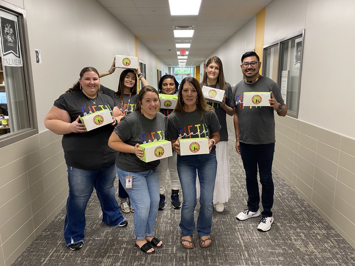 A huge thank you to Hanis Orthodontics <a href="/MakeSmilesCount/">Hanis&StevensonOrtho</a> from the 5th grade team for providing lunch for teachers at Fielder Elementary #fielderpride @FielderElm
