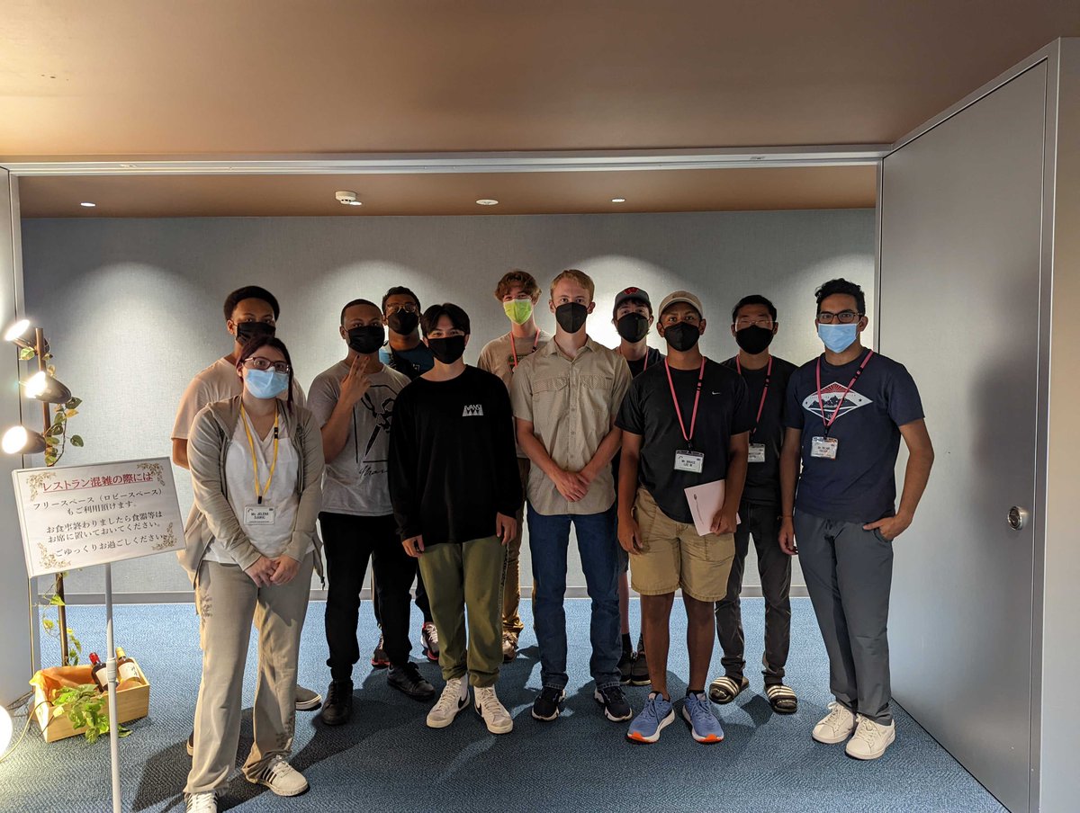 jas_wdc's tweet photo. 日本へようこそ! 🎌 Our 2020/21/22 #JapanBowl winners just touched down in Japan for the 2022 #Kakehashi trip.  They will spend the next week touring Tokyo, Kanazawa, and Shirakawa-go and learning more about Japanese language and culture. 
#NationalJapanBowl #MoreThanLanguage https://t.co/nNZQBzTz57