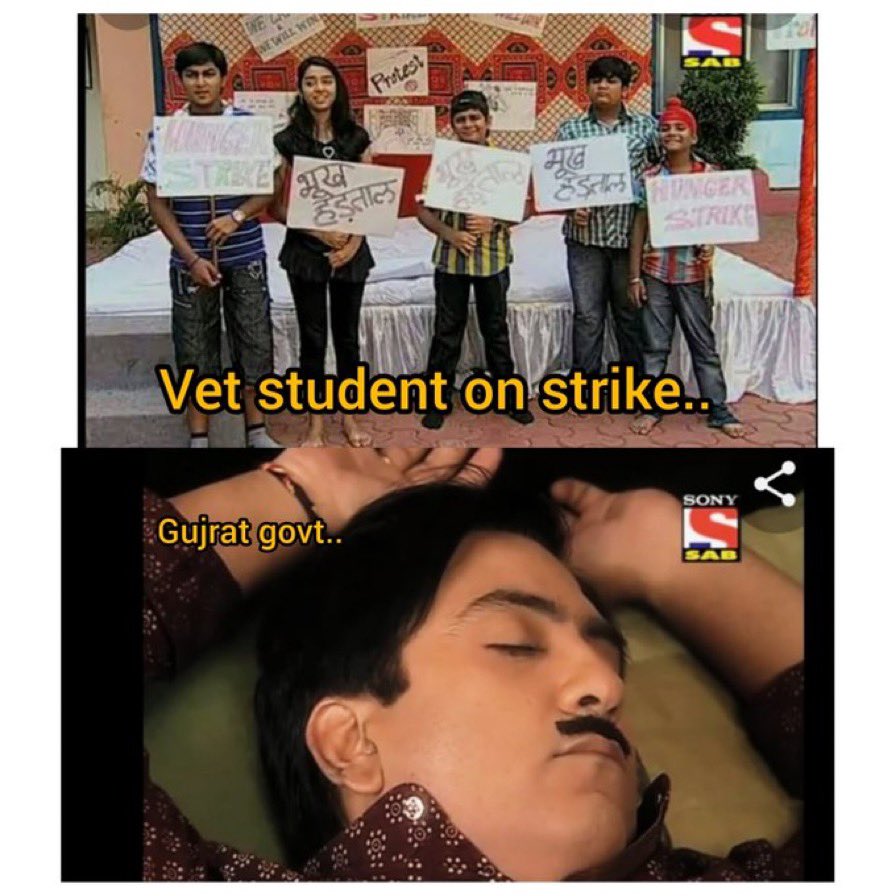 Discrimination towards internship allowance of various states of india and in particular gujarat state exhibits that how they(government) failed to look after for vets!
#rights 
#strike
#Increase_Guj_Vet_Stipend
<a href="/RaghavjiPatel/">Raghavji Patel</a>  <a href="/Bhupendrapbjp/">Bhupendra Patel</a> <a href="/sandeshnews/">Sandesh</a> <a href="/KanuDesai180/">Kanu Desai</a> 
<a href="/CMOGuj/">CMO Gujarat</a>