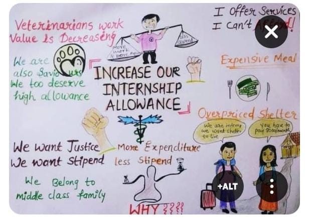 NaitikP15467644's tweet photo. We demands increase stipend allowance of #Veterinarians as par with the #medicos.
When the High court says that Vets are no different from other medical officers. then why are you doing this discrimination...
#Increase_Guj_vets_stipend 
#united_Guj_vets
@CMOGuj
@Bhupendrapbjp https://t.co/43oHIyLQ6W