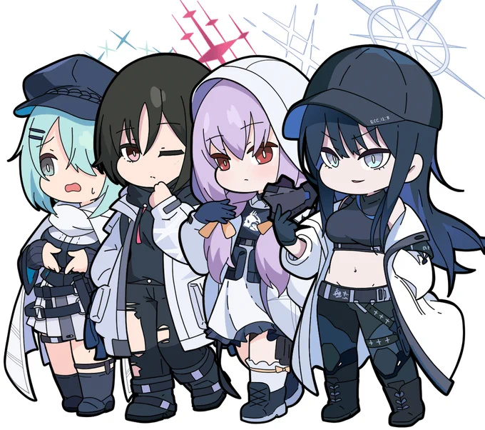 アリウススクワッド集合絵!#ブルーアーカイブ 