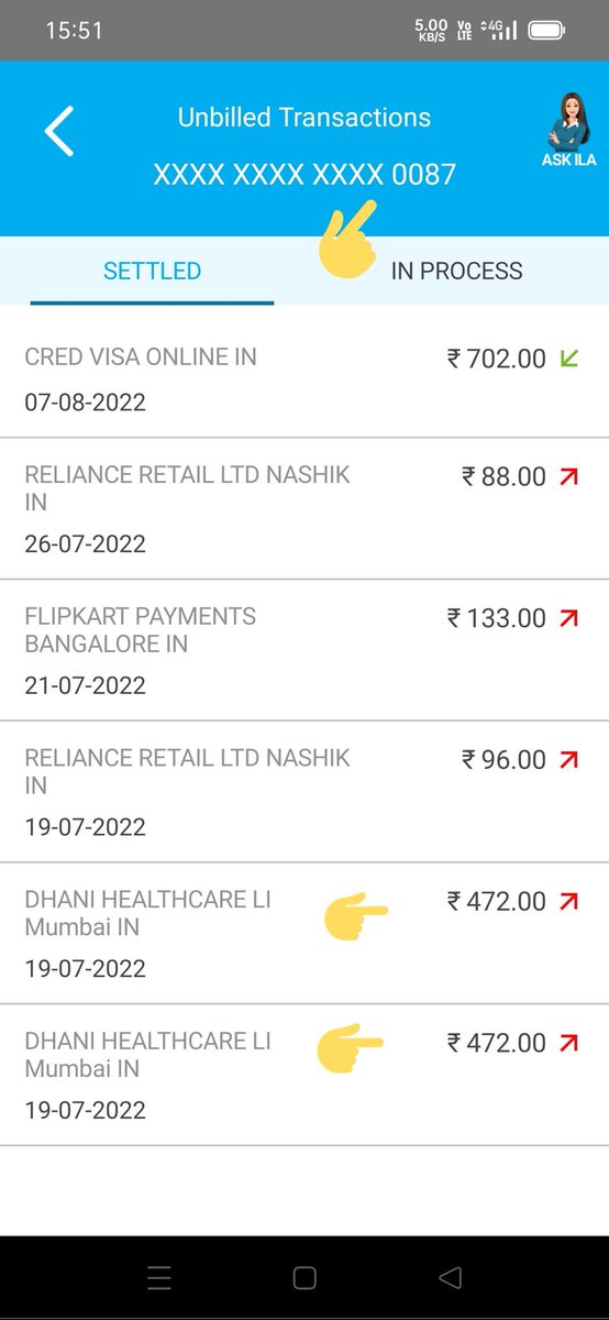 adinsk9's tweet photo. @SBICard_Connect @dhanicares my spouse tried to place order on 19-07-2022
1) Trxn Amt- ₹472 successful but order not processed
2) Trxn Amt- ₹472 successful but this time also order not processed
Said amts debited twice &amp; settled to SBI CREDIT Card
Till date no reversal rec'd? https://t.co/9ce1v8ppTR