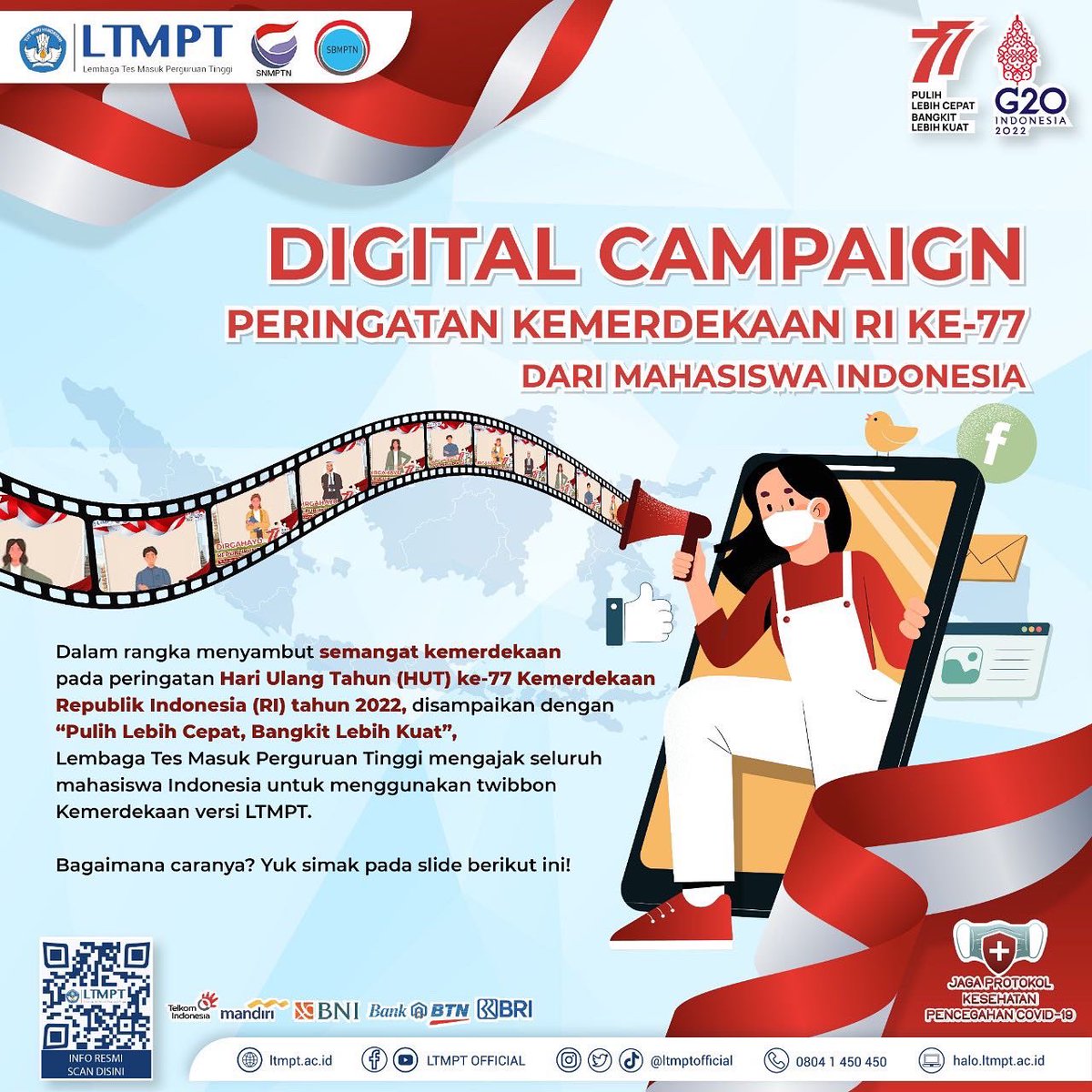 ltmptofficial's tweet photo. TWIBBON PERINGATAN KEMERDEKAAN RI KE-77 DARI MAHASISWA INDONESIA

Halo Mahasiswa Indonesia!

Selamat Ulang Tahun Negara Kesatuan Republik Indonesia ✨ dari kami, Mahasiswa Indonesia, yang sedang berjuang dengan belajar agar tergapai cita-cita Mahasiswa Indonesia di kemudian hari. https://t.co/I7kKaJkS9I