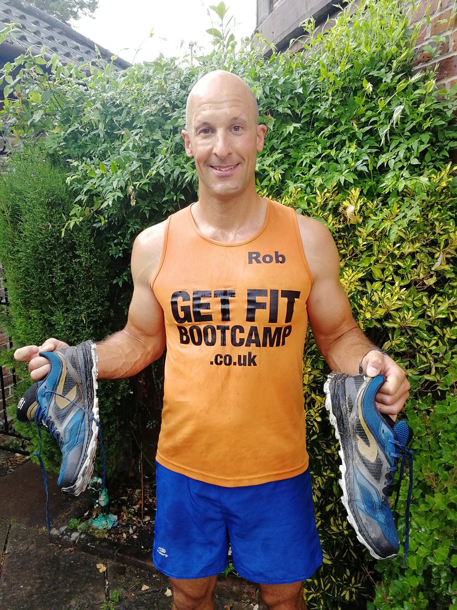 GetFitBC's tweet image. First run in the rain for a long time! Was cool and refreshing cross country. Just got to wash and dry trainers now :)