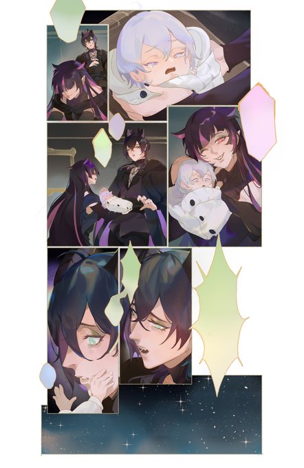 ※マレ様とシルバーくんの初会の話です※色々捏造があります※練習絵なのでセリフはありません #ツイステファンアート 