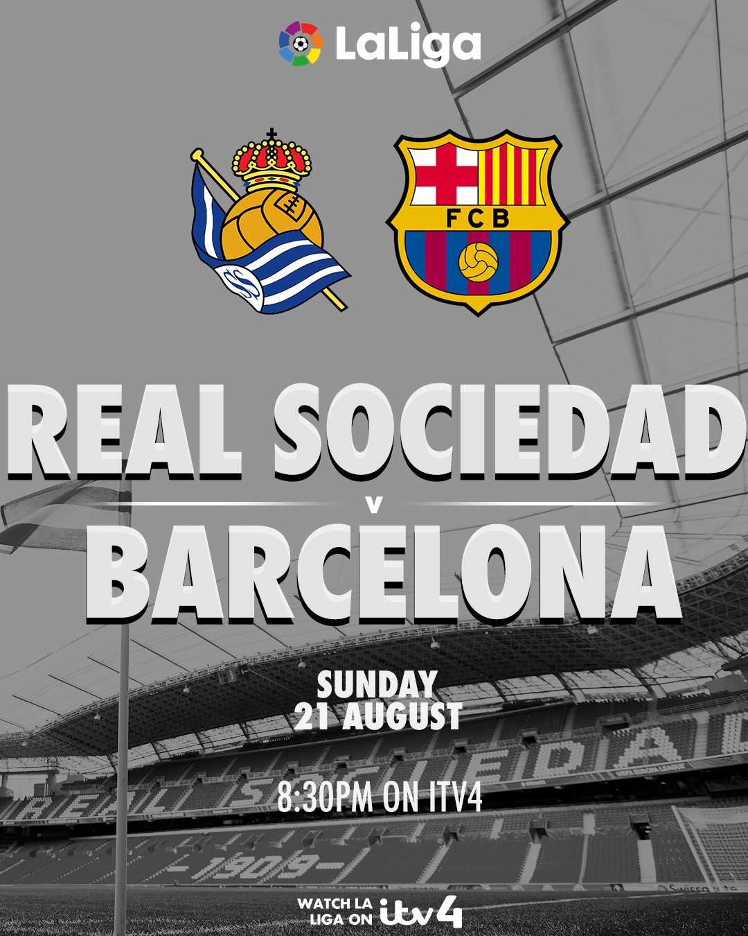 ITV Football on Twitter "Join us on Sunday for live La Liga on ITV4 🙌