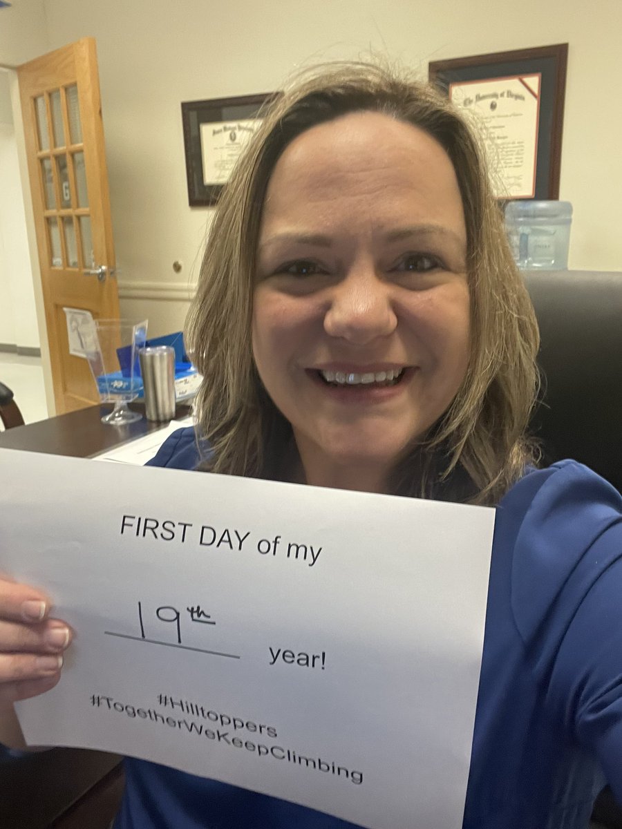 Whoo who! Ready for day one of #year19!
#hilltoppers #togetherwekeepclimbing <a href="/ecghighschool/">E.C. Glass H.S.</a>