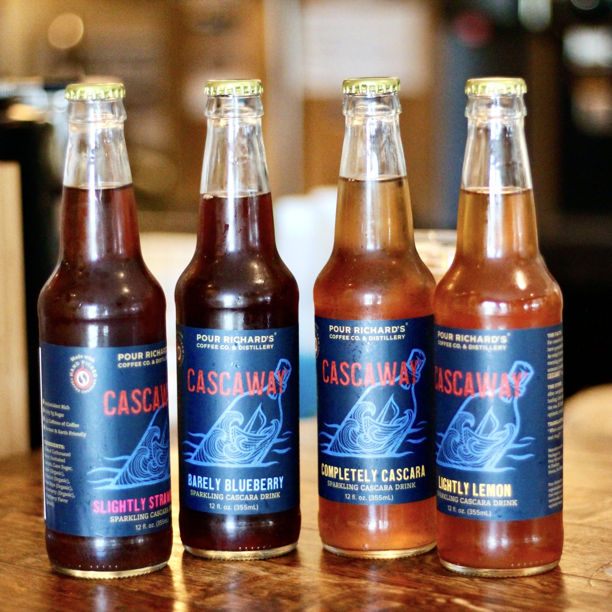 Tired of drinking the same old soda or seltzer? Try our Cascaway sparkling cascara drinks! Lightly caffeinated, less sugar than your average carbonated beverage &amp; simple ingredients! Let this refreshing and flavorful drink surprise your tastebuds!