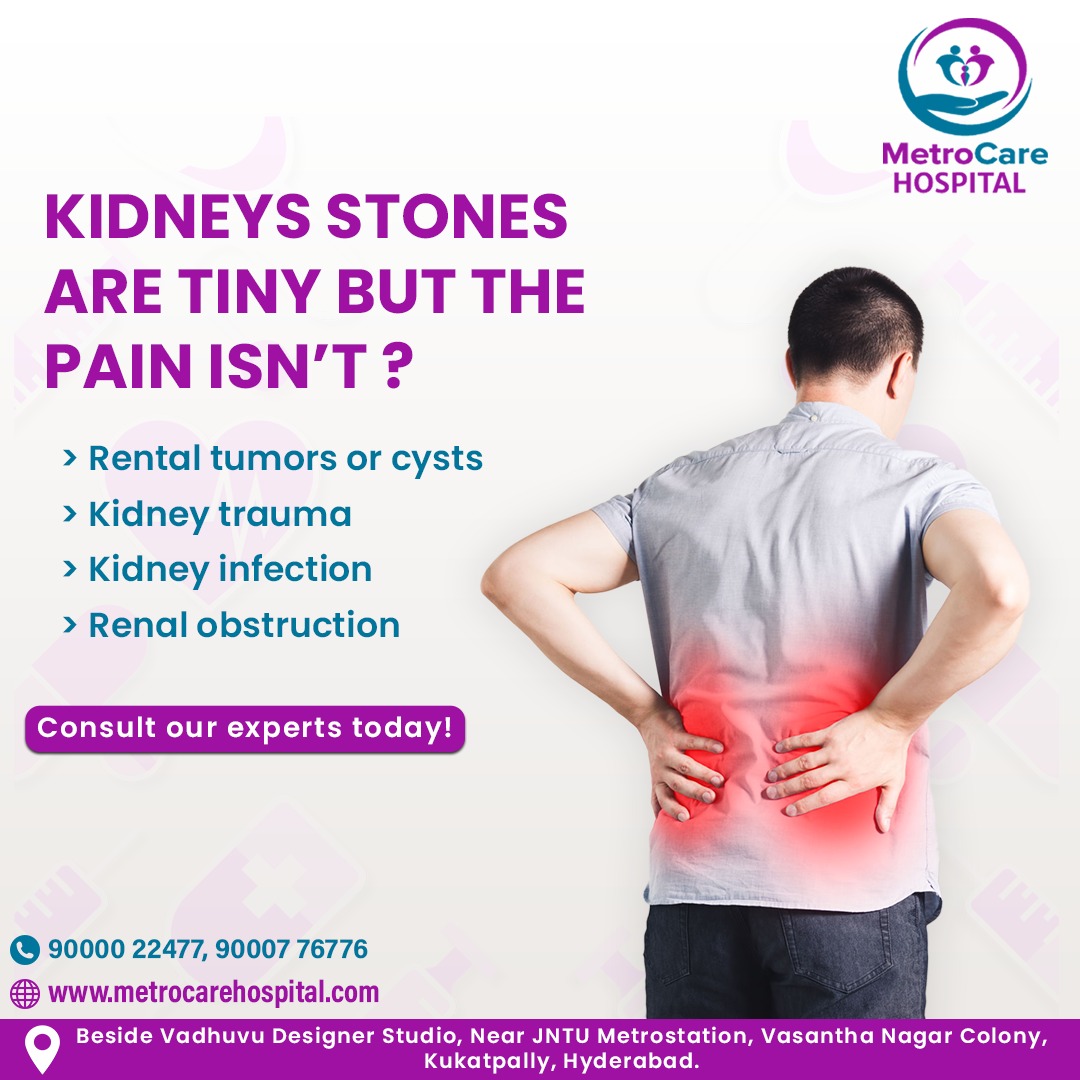 MetrocareH's tweet photo. KIDNEYS STONES ARE TINY BUT THE PAIN ISN'T?

✔Rental tumors or cysts
✔kidney trauma
✔kidney infection
✔renal obstruction https://t.co/eqpGlpJgiV