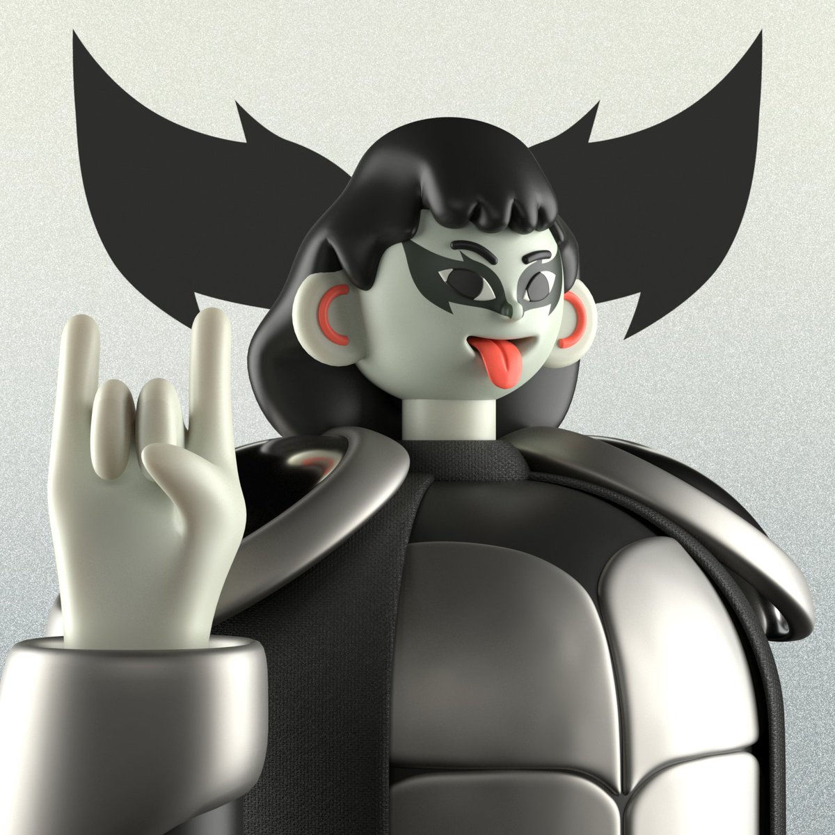 Introducing the 1/1 from our #TeamMHRS!🧑‍🎤
The Metal - Headbanger🤘

The Metal believes that powerful performance is as crucial as the music. He puts on 100% effort every time he's on stage, which wins the audience's heart.

🥁 RT, Like &amp; Join our discord
giveaway 1 WL spot✨