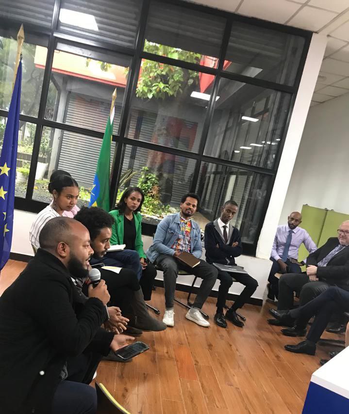 On the international Youth Day myself and 6 youth advisors to the EU in Ethiopia (YSB members) sat down to talk with 7 Ambassadors of EU member state including EU Ambassadour to Ethiopia <a href="/RolandKobia/">Roland Kobia</a> 
<a href="/EUinEthiopia/">EU in Ethiopia / የአውሮፓ ህብረት በኢትዮጵያ</a> 

#YouthDay #YouthDay2022
