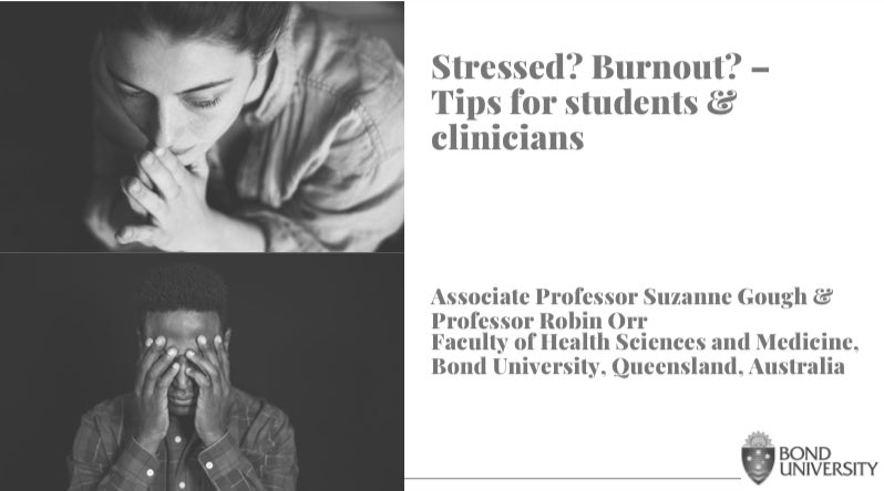 Suzanne Gough (@suzannegough1) on Twitter photo Webinar delivered <a href="/BondUniversity/">Bond University</a> tonight with Prof. Rob Orr for the <a href="/apaphysio/">Australian Physiotherapy Association</a> sponsored by <a href="/PA1NAWAY/">PainAway</a> for students #Physio Mitigate #stress & #burnout #thrivenotsurvive Webinar delivered <a href="/BondUniversity/">Bond University</a> tonight with Prof. Rob Orr for the <a href="/apaphysio/">Australian Physiotherapy Association</a> sponsored by <a href="/PA1NAWAY/">PainAway</a> for students #Physio Mitigate #stress & #burnout #thrivenotsurvive