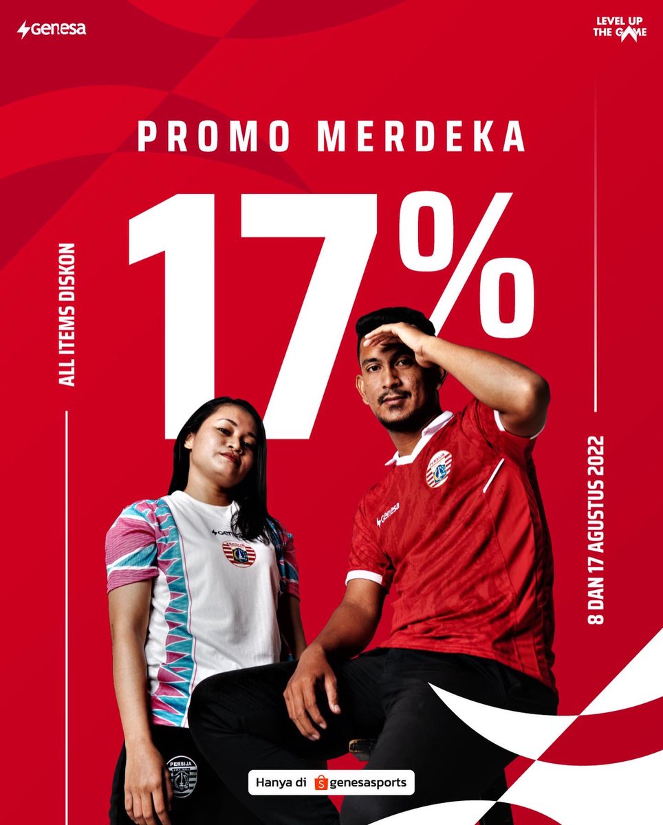 genesasports's tweet photo. Genesa 17an, berikut rekomendasi design tema merah putih yg bisa kalian gunakan untuk tim komunitas kalian, Dirgahayu Indonesia #LEVELUPTHEGAME https://t.co/kIthkfL4ce
