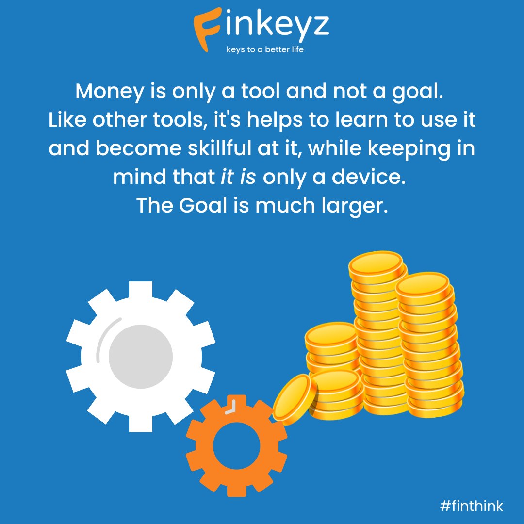 finkeyz's tweet photo. We often confuse #money with our #goals. Agreed,  at times the lines become blurry. Let's take a few examples:
1. I'll become #happy when I have a #million #dollars.
2. I want to be #healthy. I'll join a #gym. To join one, I'll need money. https://t.co/oI2cxOjvu8