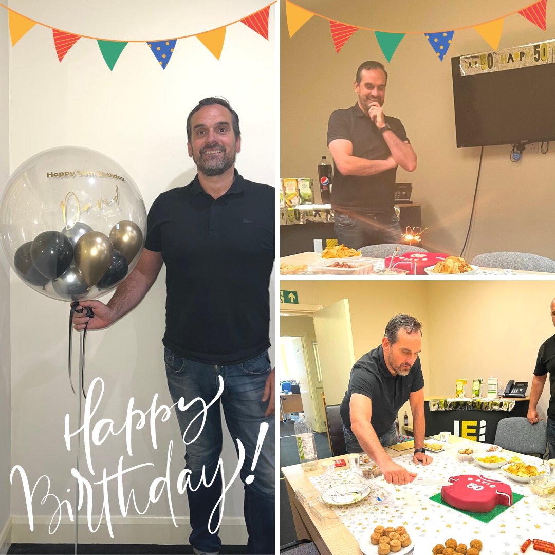 JEISOLUTIONS's tweet photo. HAPPY 50th BIRTHDAY DAVID! 🥳🎂🎉

Best wishes for the happiest of birthdays to our Managing Director today! We hope you have the most amazing day, with lots of love from your JEI family. ❤️ https://t.co/MANk88DVO8