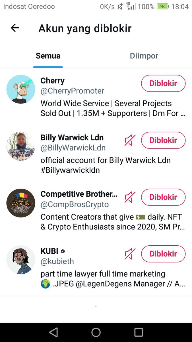 0xNiwa2020's tweet photo. Informasi dari kakak para host terpercaya jika kalian para hunter GA menemukan akun dibawah / sudah terlanjur followed, lbh baik unfollow+ blokir selamanya krn.mereka akun penipu /scammer, sudah sangat banyak.korban, buat GA palsu, tidak mengundi GA&tak bayar prize winner, dll
. https://t.co/zpci8jWsWF