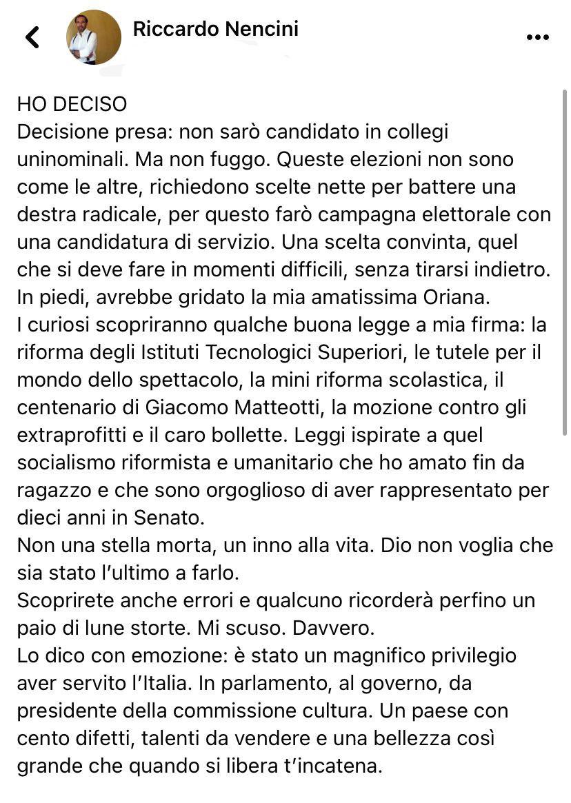 Riccardo Nencini tweet media