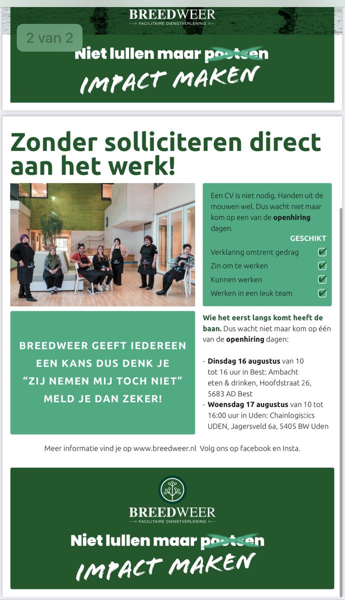 Breedweer Schoonmaak tweet media