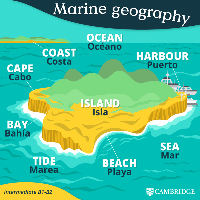 CambridgeEngSP's tweet photo. Esta semana nos vamos de excursión a una isla, 🏝 pero primero vamos a aprendernos el vocabulario relacionado con la geografía marina. ⚓️

¿Nos ayudas a completar la lección? 🌊

#cambridge #vocabulary #geography #geografia #Marine #Marinegeography #summer #englishlessons https://t.co/LJl1ujGeKf