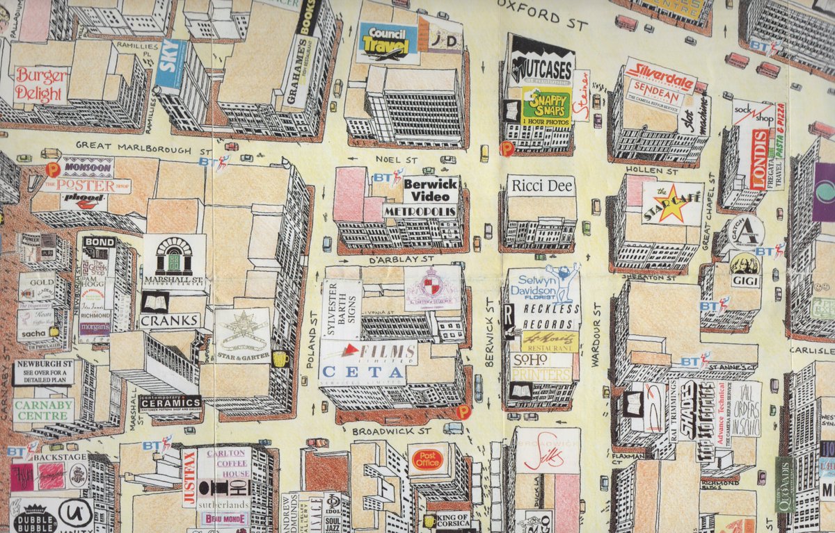 A beautiful 3D map of Soho in 1991. For some of us a great memory jogger too. #soho #London #maps peterberthoud.co.uk/post/a-3d-map-…