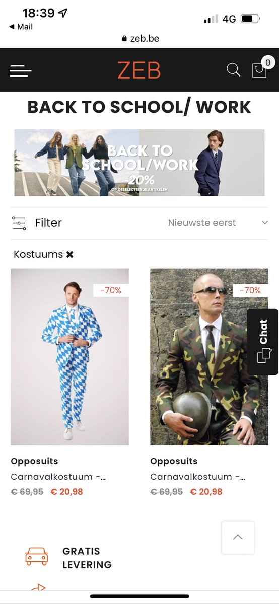MVeeckmans's tweet photo. @Zebfashion -20% op kostuums… back to work… sorry maar carnaval is al effe gedaan… #edmfail https://t.co/PmwTactu73