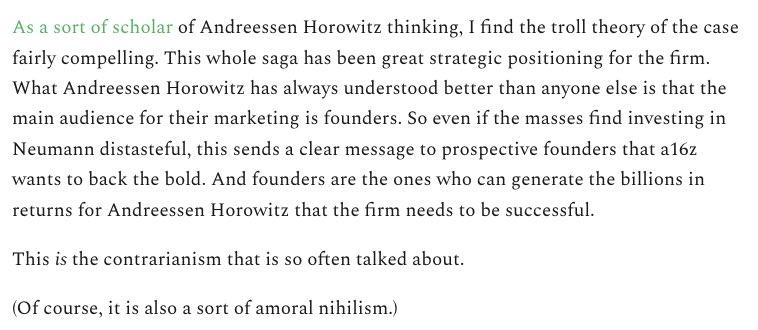 Some good-ass blogging from <a href="/EricNewcomer/">Eric Newcomer</a> on Andreessen and the Flow deal newcomer.co/p/can-a-zebra-…