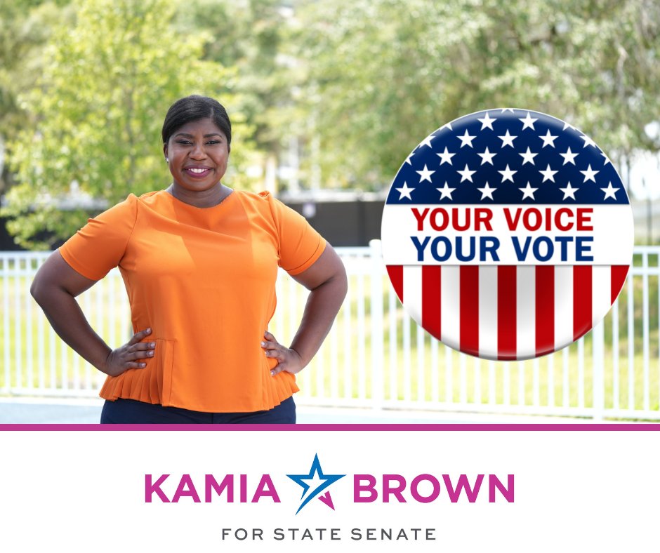 Only one week away from election day and early voting is open! Make sure YOUR VOICE is heard by voting!

I live in our district and my service is in direct response to wanting to help make our community better.

Vote Kamia for Senate District 15!
ocfelections.com/early-voting
