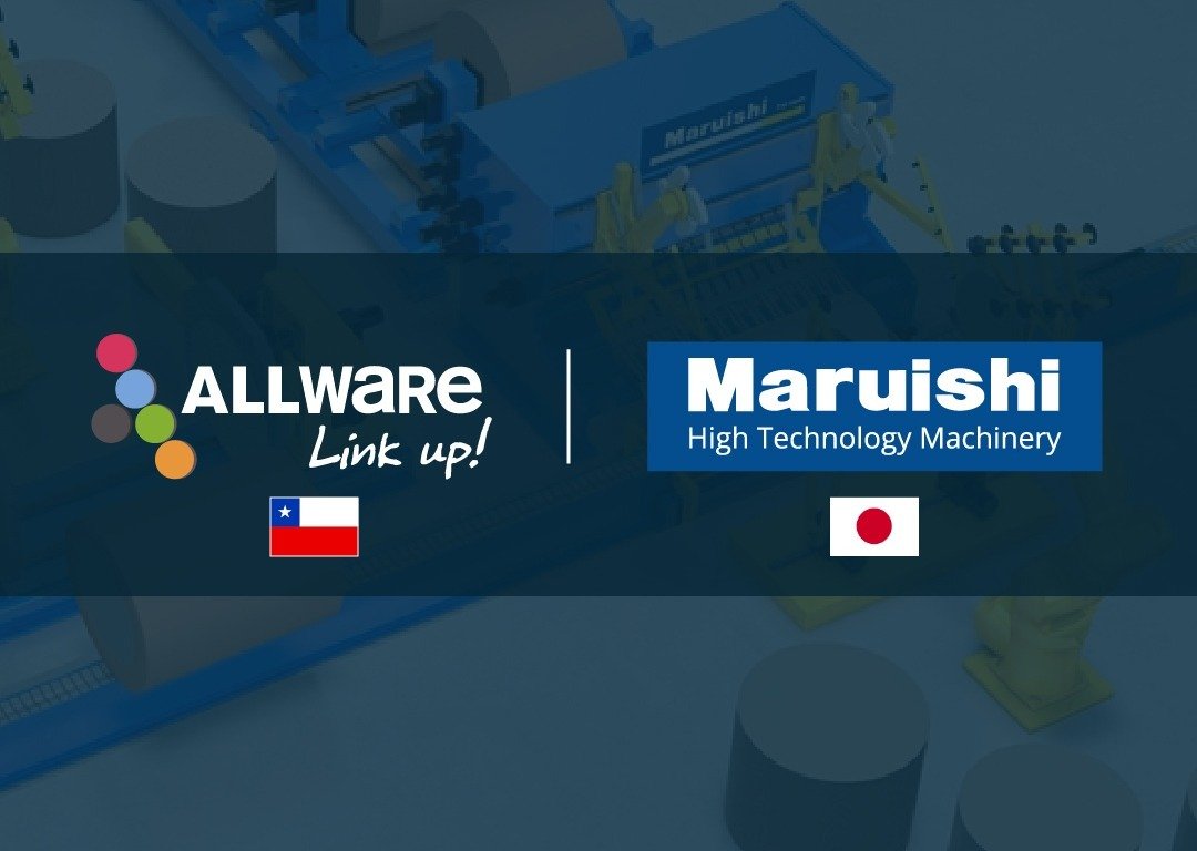allware's tweet photo. Seguimos conquistando ASIA! . 
ALLWare inicia colaboración con la empresa Japonesa Maruishi  ( https://t.co/EiYqkYrku1 ) para el diseño e implementación del sistema de visualización y etiquetaje de su nueva línea de embaladoras para la industria papelera. https://t.co/8OhZvXCIRM