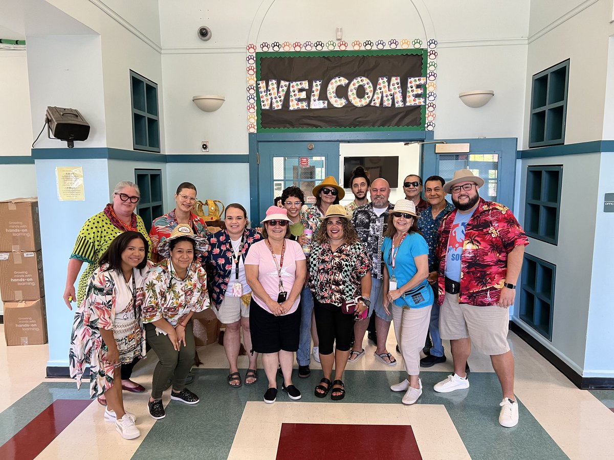 loveelementary1's tweet photo. The theme of the day is Tacky Tourist Tuesday as we take a tour of our school’s data and systems! #lovelionpride #lovelevelup https://t.co/YZq0JcV320