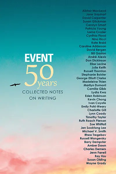 EVENTmags's tweet photo. Have you picked up a copy of our 50th-anniversary  Notes on Writing issue yet?  Featuring more than 70 personal essays with insights into the joys and struggles of the writer’s life and process, written by notable Canadian writers. Buy it here: https://t.co/XnmLlaGmdW https://t.co/5iANcV5FfW
