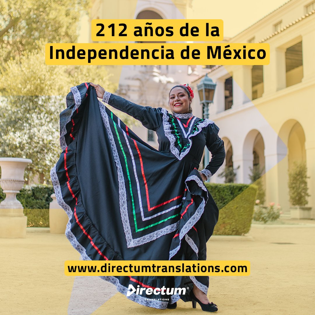 iDirectum's tweet photo. Hoy celebramos los 212 años de la Independencia de México. 🇲🇽🪅
#Directum tiene presencia en México y Estados Unidos; no solo traducimos inglés y español, traducimos a cualquier idioma que necesites. 🌮🌶️
Cotiza tu servicio y uno de nuestros project managers te asesorará. https://t.co/B6bjvP4JrJ