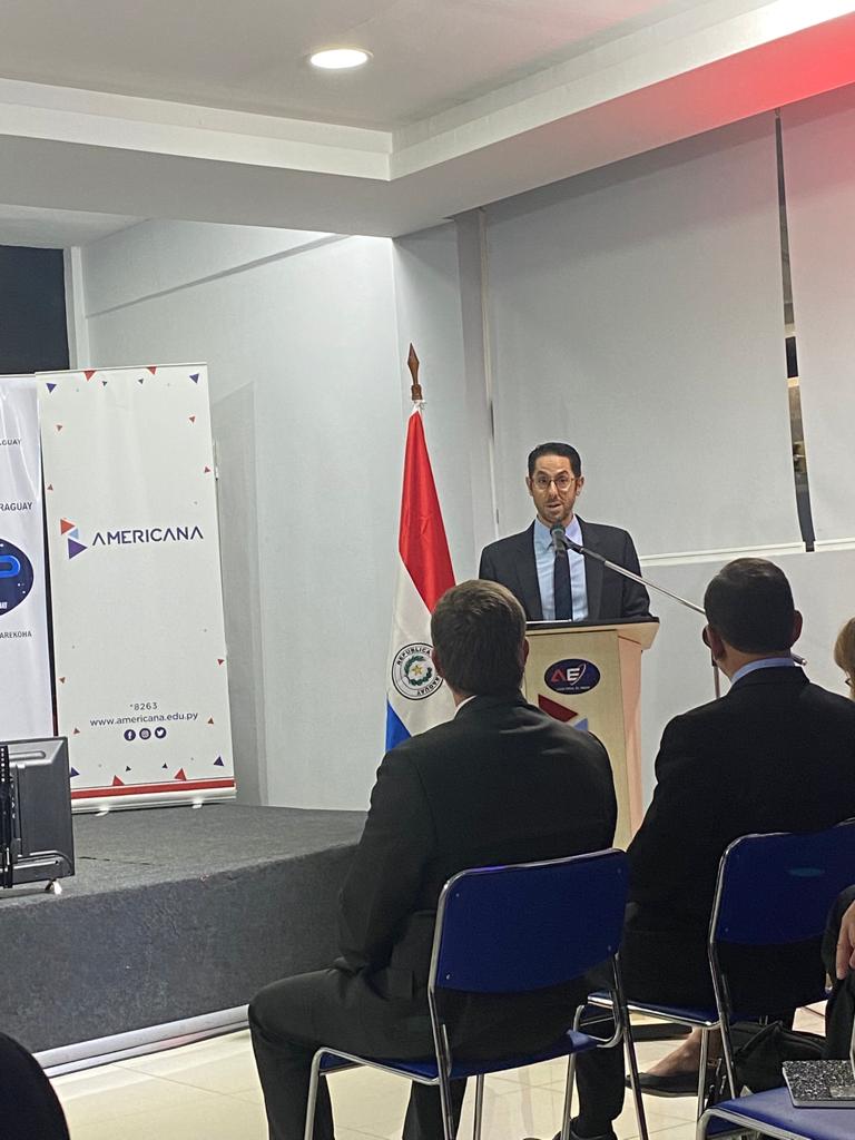 AmeriGEO's tweet photo. En representación de los co-presidentes de @AmeriGEO estuvieron dando las palabras de bienvenida el General José García de @A_Espacial_Peru 🇵🇪 y Amir Masliyah del @StateDept 🇺🇸

#MigrationinFocus #eo4impact #eochat https://t.co/zU0UotwPb0