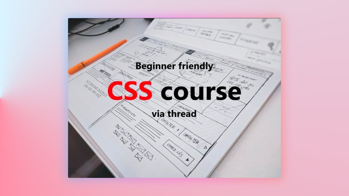 Prathkum's tweet image. I compiled all my threads in the most logical order and created a beginner-level CSS course for free:

🔗 doc.clickup.com/37465296/d/13q…