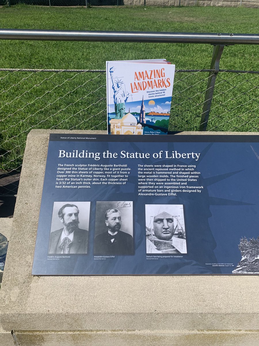 RekhaSRajan's tweet photo. Did you know Gustave Eiffel helped design the iron framework for the #statueofliberty - what other famous structure did he design? #AMAZINGLANDMARKS 🗽🗽🗽 https://t.co/LhCu2q40b3