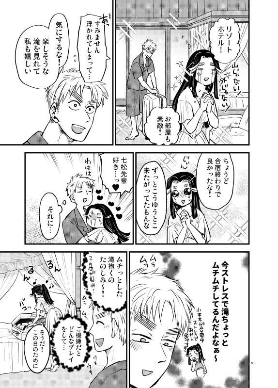 インテ新刊※女体化注意
こへにょ滝夏のバカンス本です～
成人向けですのでお気をつけください～ 