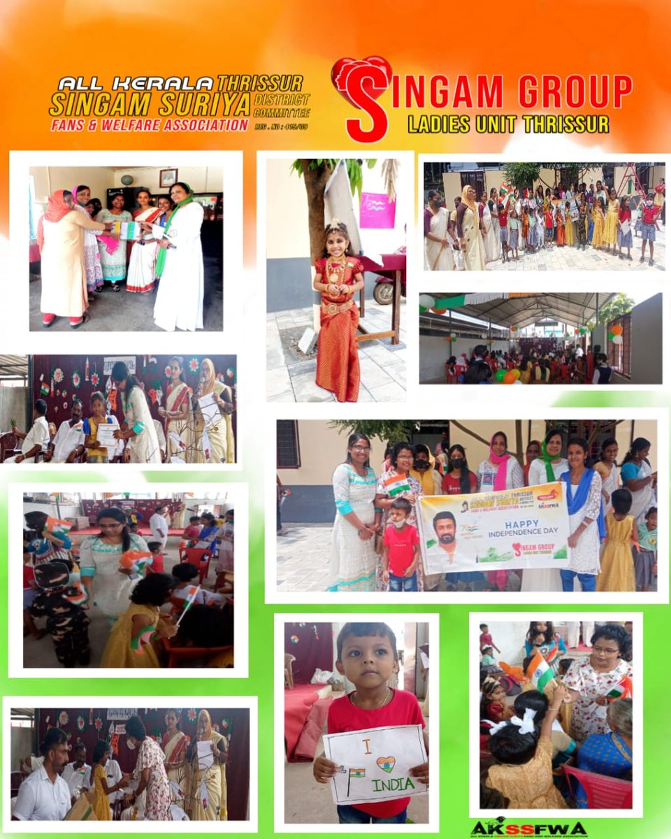 seena_rose4u's tweet photo. โข #SingamGroup @Ladies_UnitOffl DC committe Celebrated 75th Independence Day ๐ฎ๐ณ At Sree Bodanandha Memorial LP School,Thrissur
Distributed Sweet's,Book's & Flag
@Suriya_offl @rajsekarpandian @Ravikumartcr @singamgroup8 @AKSSFWA
#VaadiVaasal #Vanangaan #Suriya41 #Independence7 https://t.co/K8sKIGEmfB