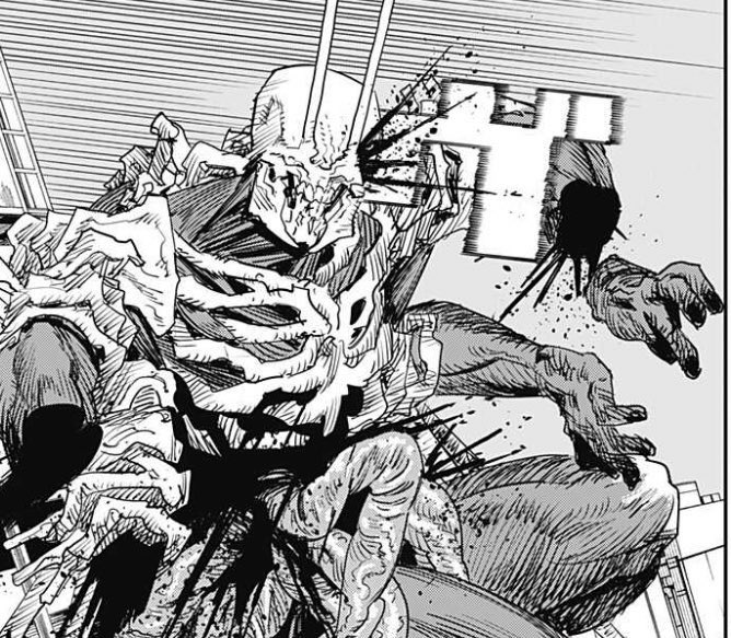 まる on X: "チェンソーマンがゴキブリの悪魔倒す時「ヴ」で頭かち割ってるの最高に藤本タツキのセンスが爆発してる https://t.co/gvyyP7MmJ4" / X