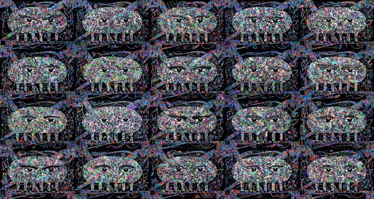 GarapataNFT's tweet photo. Same Base, Same Parallel, But Different Eyebrows and Eye Floaters
20 Drawings
Acrylic on Paper
12in x 18in per piece
48in x 90in total
2022 https://t.co/CkG79djUAc