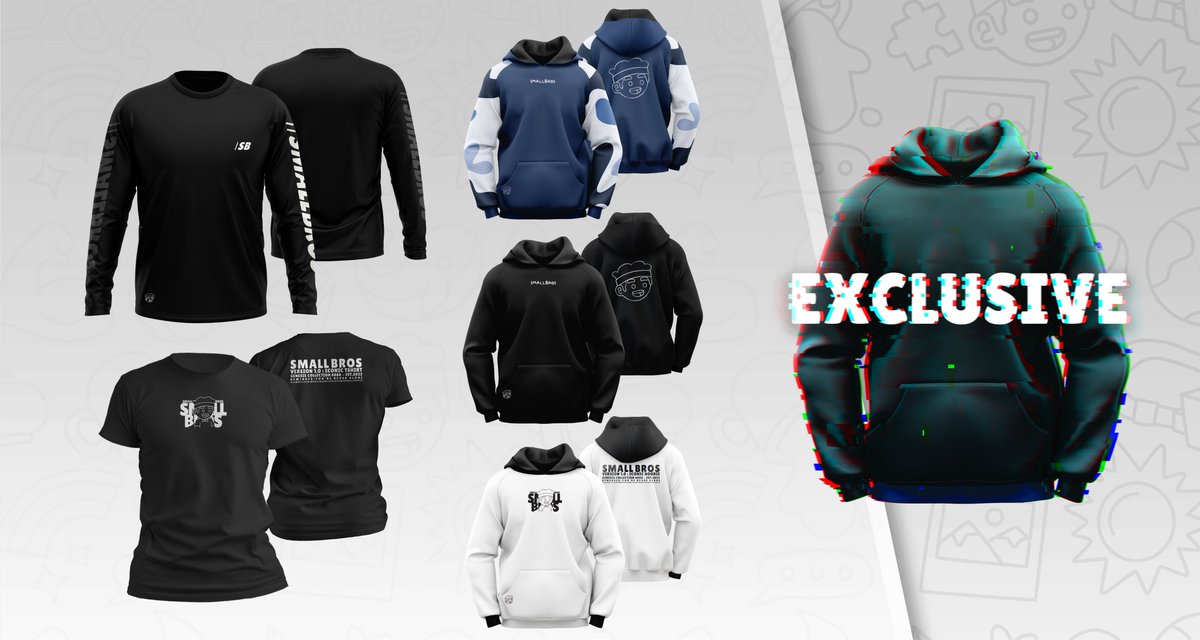 SmallBrosNFT's tweet image. SMALL BROS MERCH V1.0 LAUNCH!👕🥳💙

All Bros holders can now head over and read our latest Discord announcement, important details are shared! 

👀Claim a FREE Merch order by holding 4+ Bros!
⚡️ Claim exclusive 1/1 by being a Bros 🐳