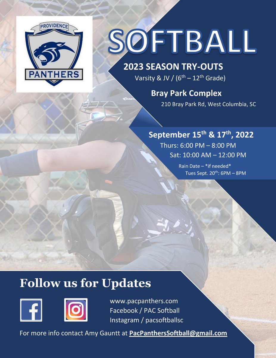 Any students that are homeschooled, attends virtual, or private school without softball, are eligible to play with PAC!