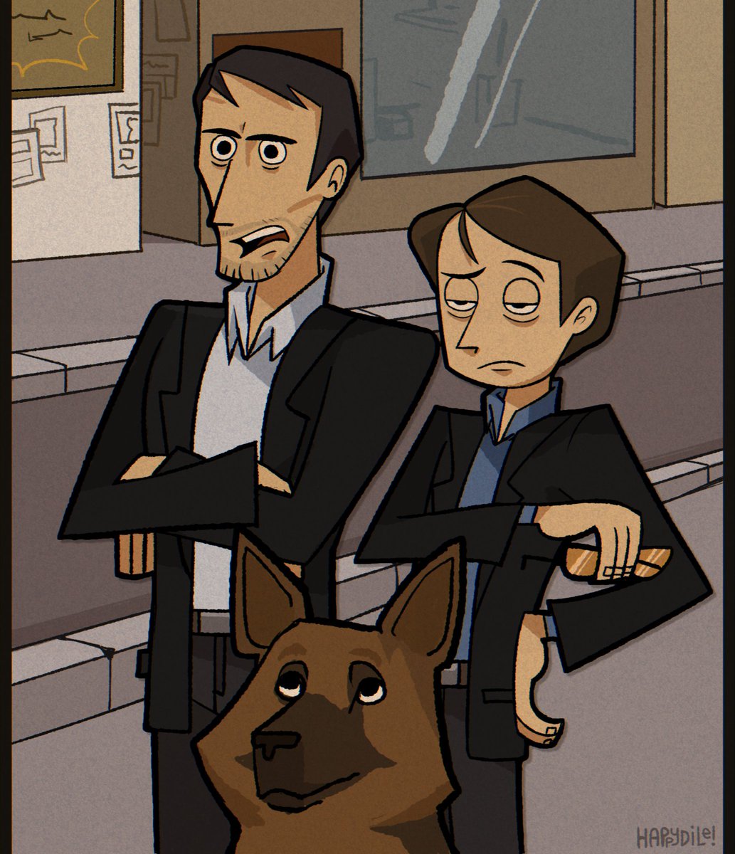 vincorrd's tweet photo. “fuck this shit”
*makes characters from “Inspector Rex” more cartoony*
| #kommissarrex #inspectorrex | https://t.co/RxQM7FuB2O