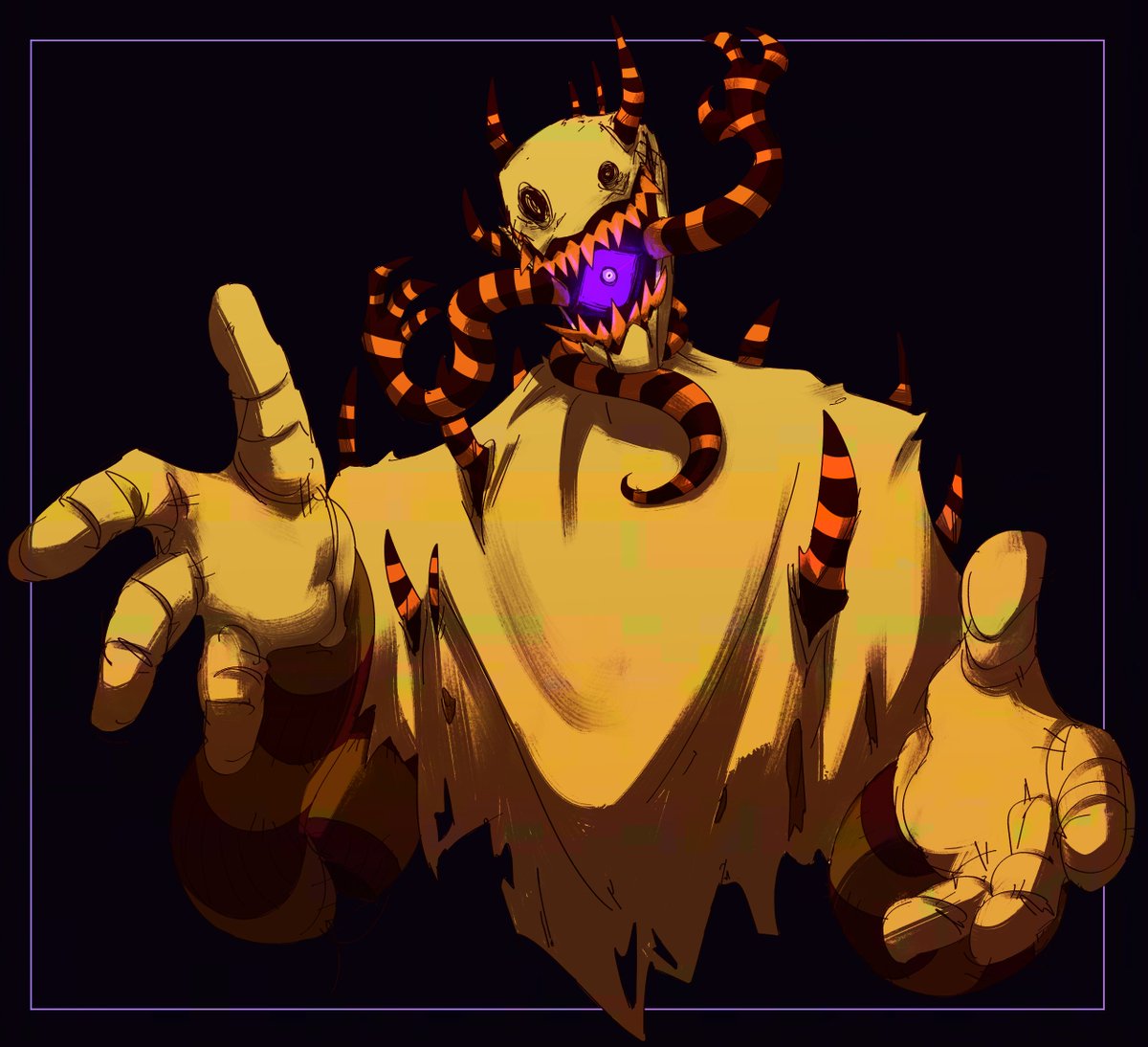 and just a fun little doodle cause this character is so sick i love scarecrows - simon belongs to <a href="/pastraspec/">🎃Pastra🎃</a> !