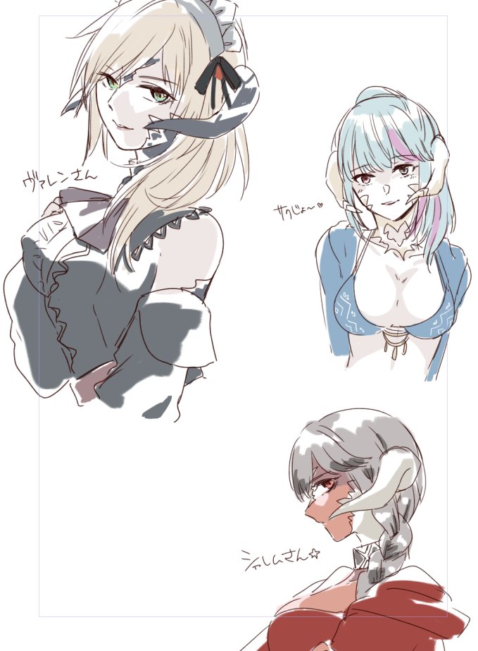 あつまってたから勝手にスケッチしてた🖌️ 