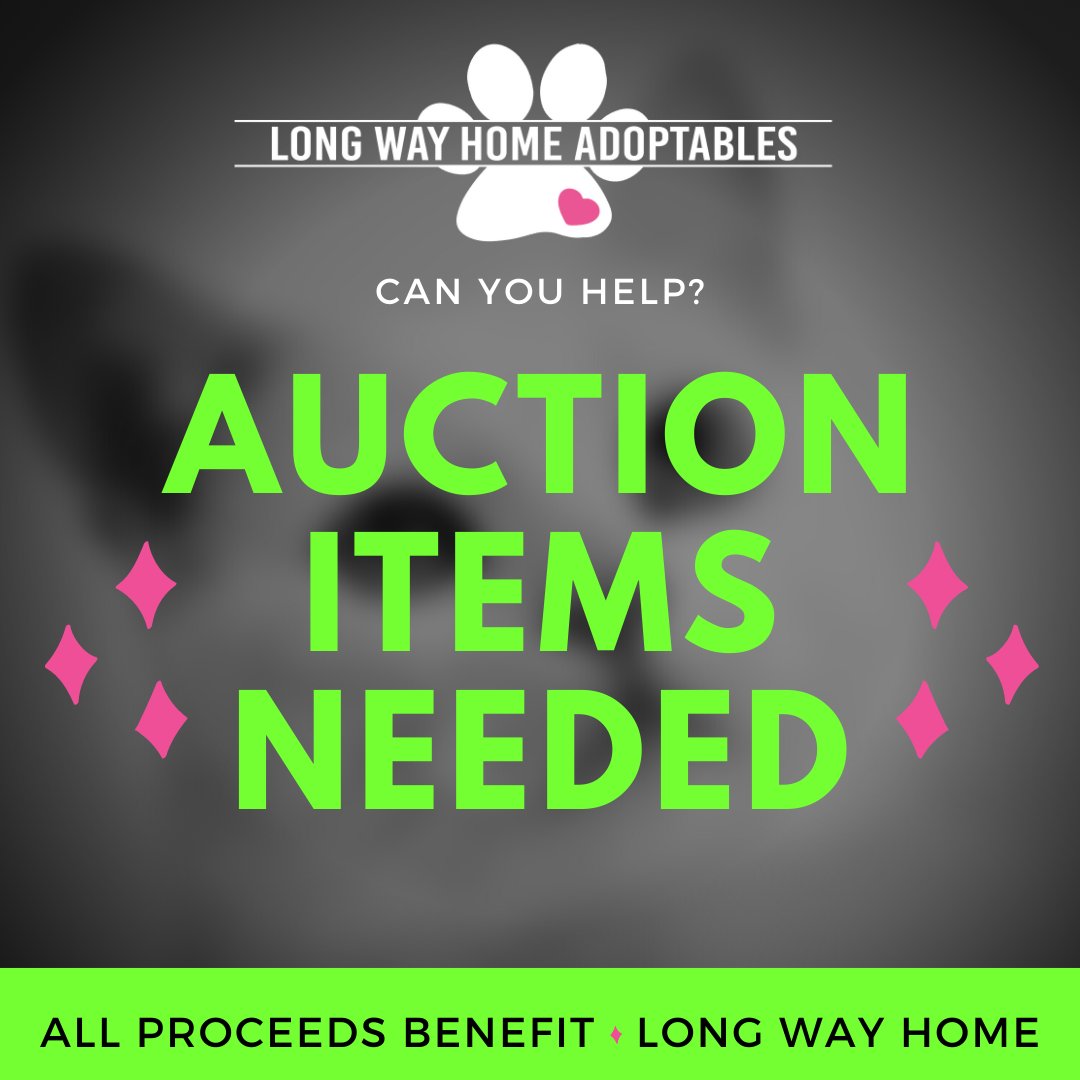 LWHAdoptables's tweet photo. #Pawction 🎉OH YEAH🎉 Our supporters love participating in our pawction twice a year. Each year brings unique items from all of YOU, so we can't wait to see yours this year! 🤗 No item is too big or too small to help our mission! Items due 4/7/22
➡️ https://t.co/ayGs7CucNP ⬅️ https://t.co/6oBrEiTYCs