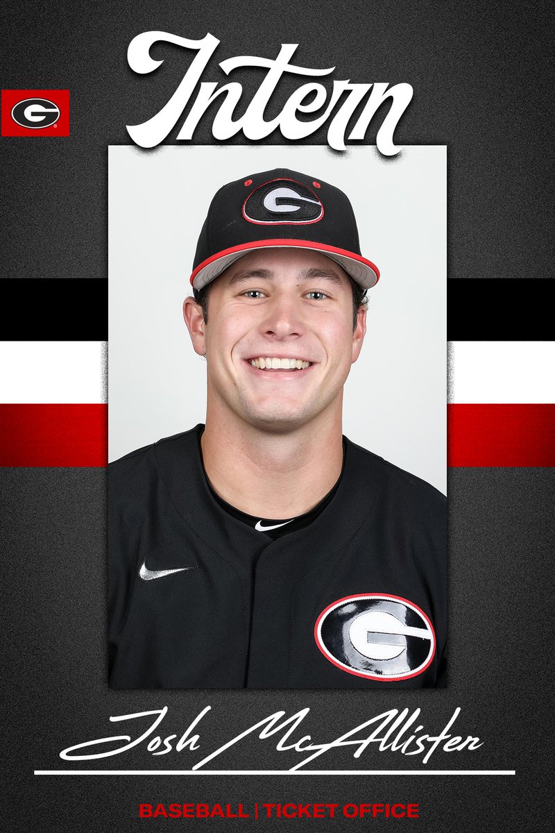Congratulations to Josh McAllister of @BaseballUGA on securing a full time Internship with the UGA Ticket Office. Josh recently graduated with a degree in Sports Management from @ugamfecoe. Congrats, Josh! @_JMcAllister_