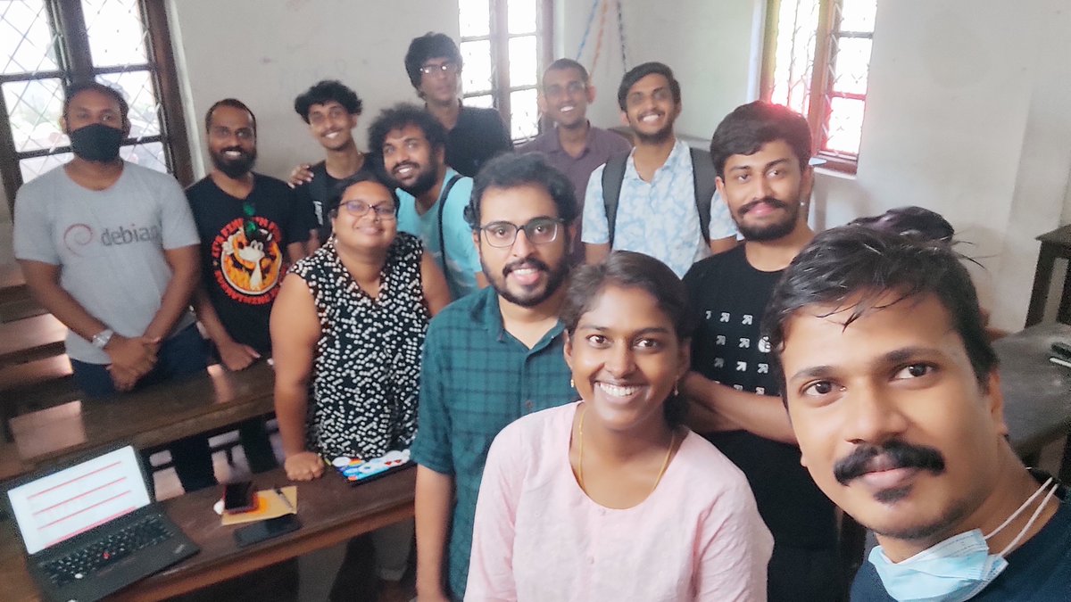 DebianIndia's tweet photo. @Debian Day event at Thrissur, Kerala. Happy Birthday Debian !

#DebianDay2022 #DebianDay https://t.co/UN0xHPafZJ