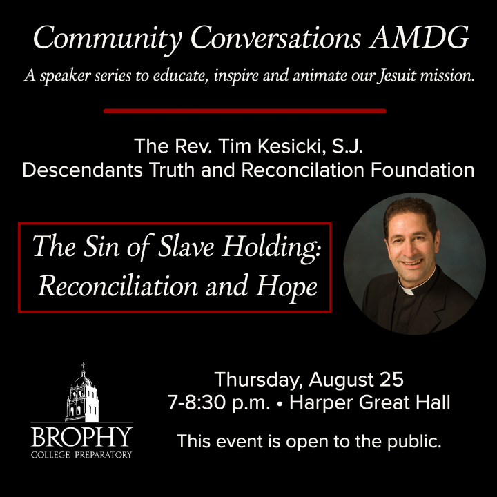 BrophyNews's tweet photo. Fr. Tim Kesicki, SJ, our celebrant for Mass of the Holy Spirit, will also speak @ an on-campus event Aug. 25. Fr. Kesicki, former president of the Jesuit Conference, works w/ the Jesuits' Descendants Truth and Reconciliation Foundation. Open to the public.
https://t.co/y0Pyx63LHS https://t.co/qoirw7VC1f