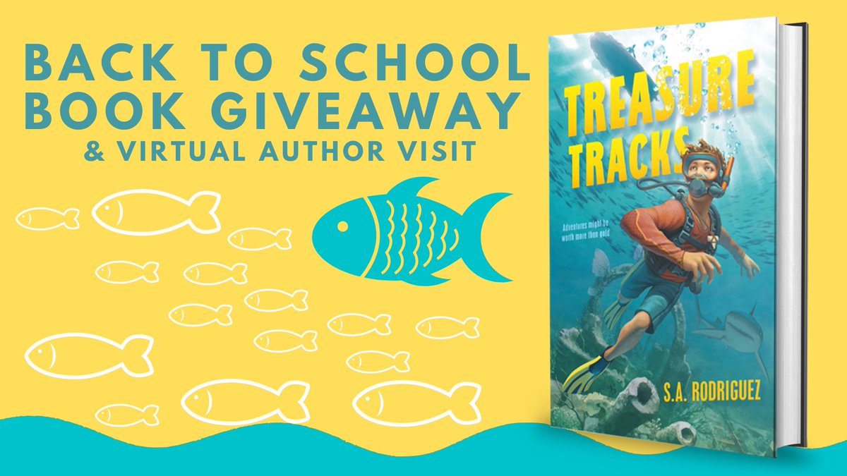 SAMarRodriguez's tweet photo. 📚BOOK GIVEAWAY📚 
for #teachers #librarians #educators to celebrate #BackToSchool! 

Win: TREASURE TRACKS (signed copy), class set of bookmarks, and 30-minute virtual author visit.

Enter: F, L &amp; RT (tag a friend for extra entry) US only
Ends 8/18 at 8 pm EST
#bookgiveaway https://t.co/8MK668hlT0