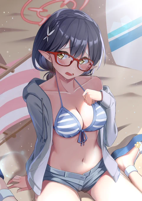 水着アヤネ#ブルアカ #ブルアカイラスト部 